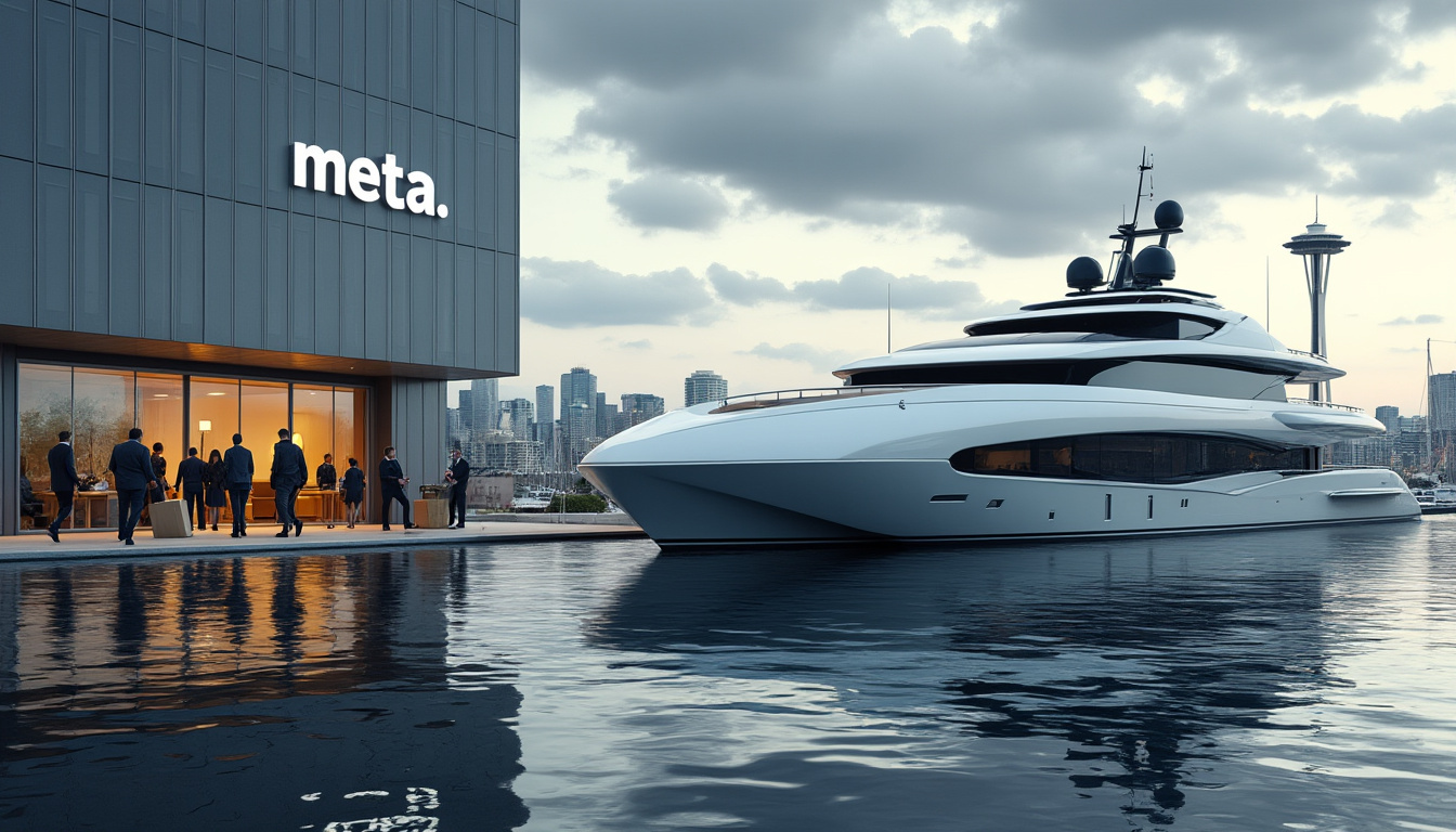 You are currently viewing Seattle (USA) : Meta licencie 1 400 employés, tandis que l&rsquo;imposant yacht de Zuckerberg fait son entrée