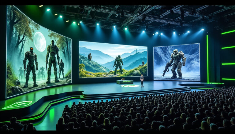 Lire la suite à propos de l’article Jeux vidéo : Xbox lève le voile sur l&rsquo;avenir avec « Gears », « Fable » et « Halo » lors de sa conférence