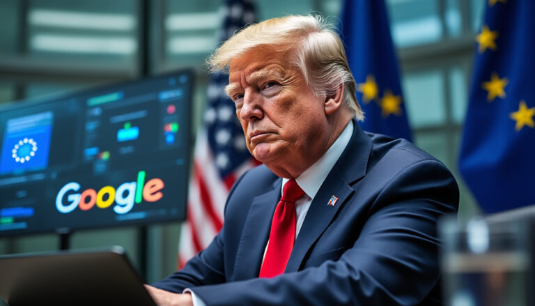 Lire la suite à propos de l’article Bruxelles frappe Google d&rsquo;une lourde amende : Quelle sera la réaction de Trump ?